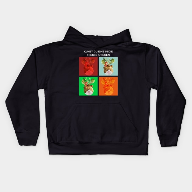 Kebap: Kunst eins in die Fresse Kriegen Kids Hoodie by dave-ulmrolls